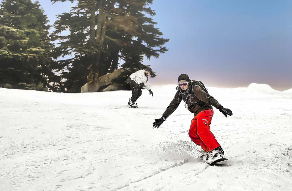 snowboarding