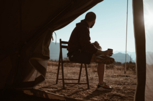 chilling camper